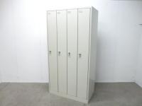 オカムラ/FZ/ ニューグレー / 【中古】 4人用ロッカー