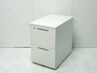 IS コクヨ ホワイト 2段ワゴン デスクワゴン 引出 収納 KOKUYO