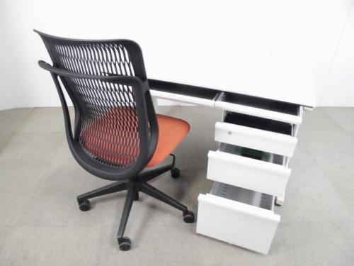 デスク+OAチェア+3段ワゴンセット デスクワゴン 引出 収納