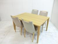 カリモク / 木目調 / 【中古】 会議テーブル・チェアセット