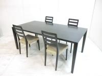 カリモク / 木目調 / 【中古】 会議テーブル・チェアセット