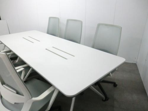イトーキ / ホワイト ・ライトグレー/ 【中古」 スタイリッシュ会議室セット ホワイトモデル