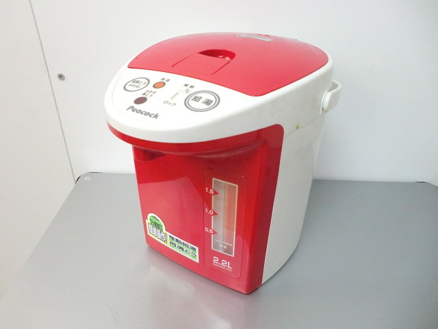 電気ポット レッド