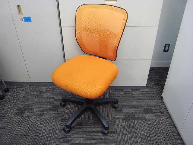 OAチェア肘無 その他 オレンジ