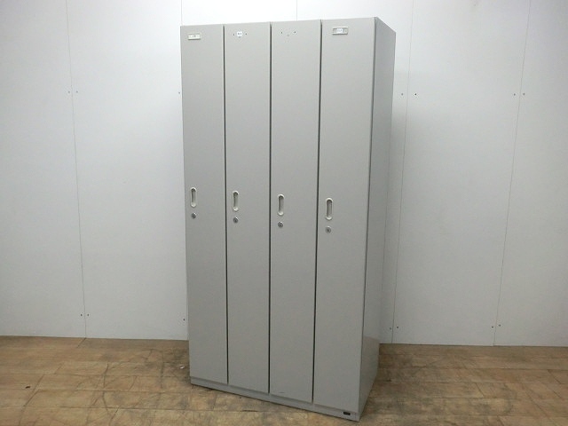 4人用ロッカー　ウチダ　ニューグレー