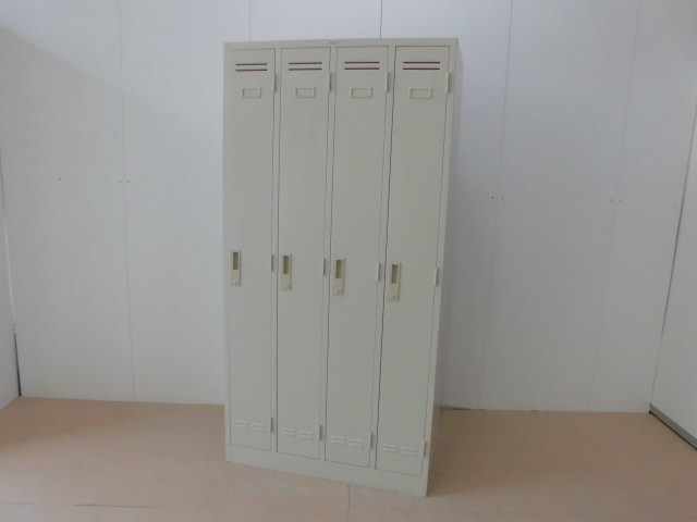4人用ロッカー(ライオン)ニューグレー/