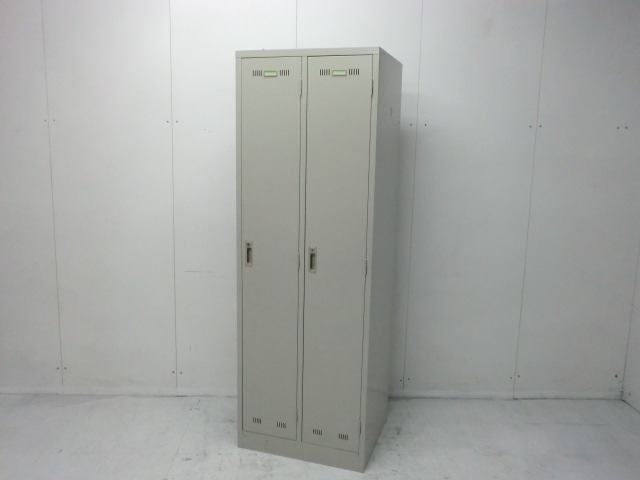2人用ロッカー ( ライオン ) ニューグレー /