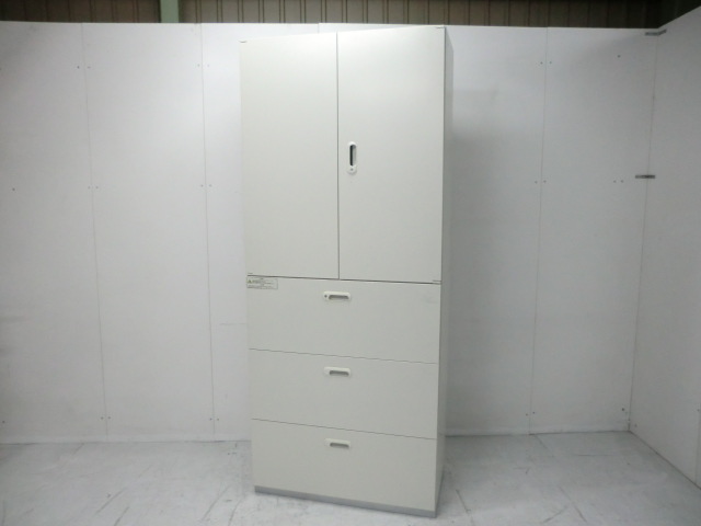 上下連結書庫 ( プラス ) ホワイト / リンクス L5-105A+L5-105H-3