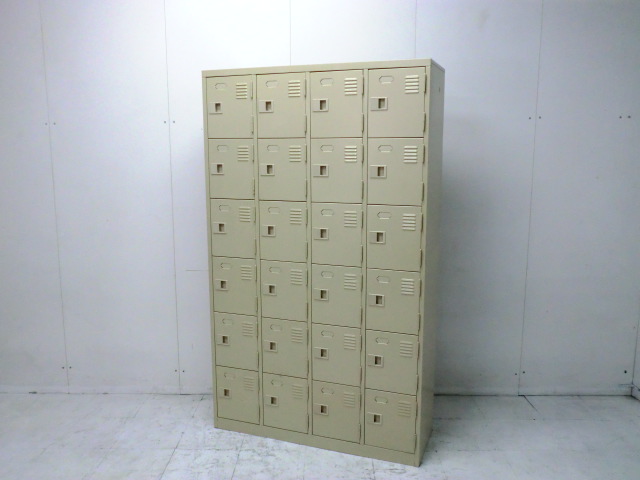 24人用シューズロッカー / ニューグレー /