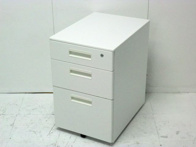 【中古】 3段ワゴン / ホワイト /