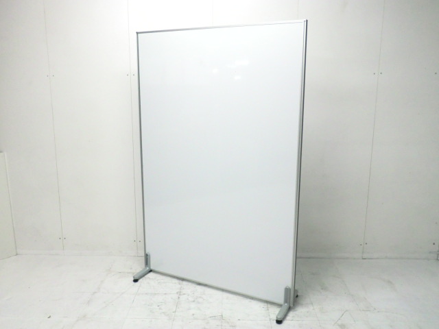 【中古】ホワイトボードパネル / ホワイト / 脚付き /