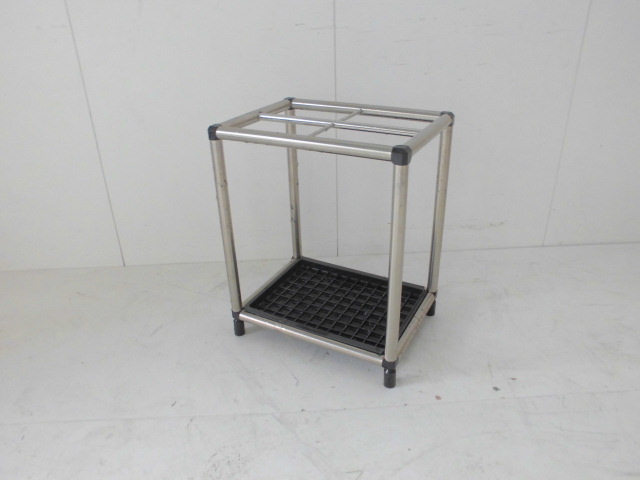 【中古】傘立て (オカムラ) シルバー