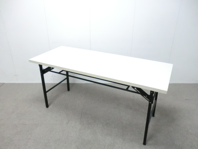 ホワイト /【中古】折り畳みテーブル