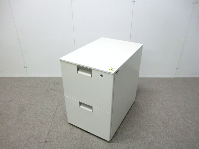 【中古】 2段ワゴン ( イトーキ ) ホワイト /