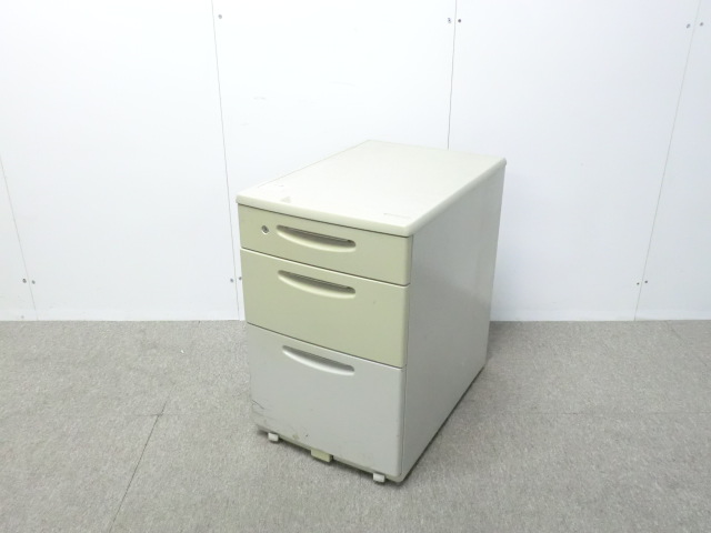 オカムラ/ SD / ニューグレー / 【中古】 3段ワゴン