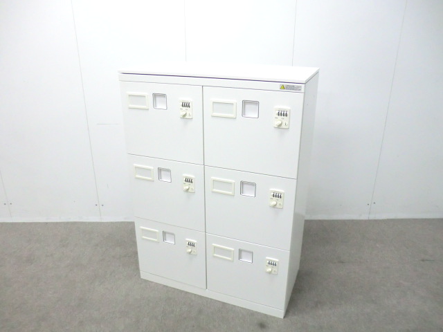 オカムラ/レクトライン/ ホワイト /  4MG3EB ZA75/ 【中古】パーソナルロッカー