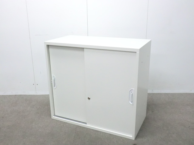 豊国工業 / ホワイト / 【中古】 引戸書庫