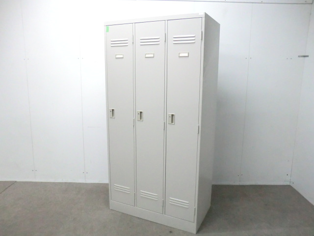 イトーキ / J型 / ニューグレー / HDJ-0931SSN-WE 【中古】 3人用ロッカー
