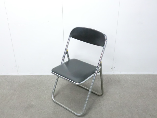 ウチダ / ブラック / 【中古】 折りたたみチェア