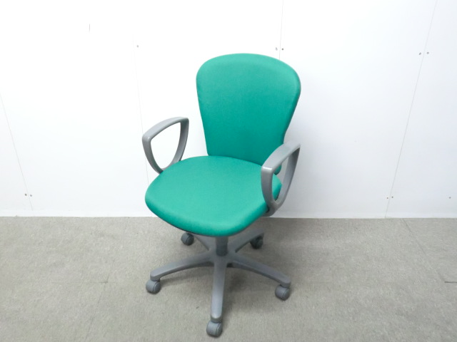 コクヨ / レグノ2 / グリーン / CRS-G210 F4HS24 【中古】 OAチェア肘有
