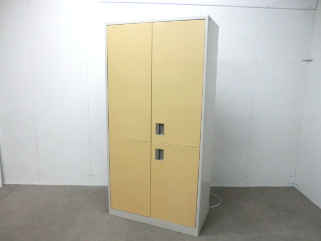 オカムラ / 木目調 / 【中古】 キッチンキャビネット