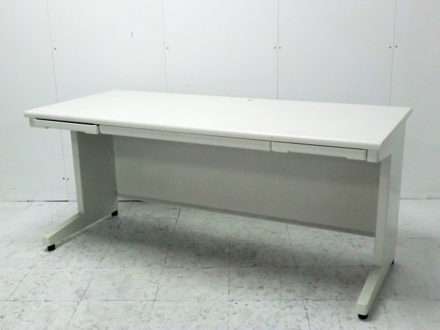 プラス / LA / ホワイト / 【中古】 平デスク
