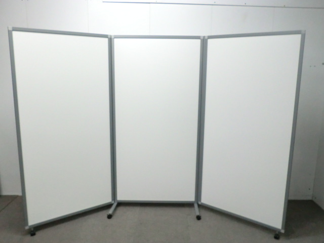 3連衝立 / ホワイト / 【中古】