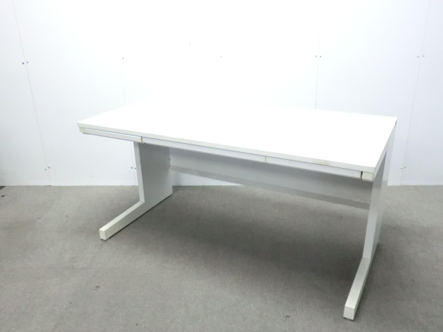 ウチダ / ホワイト/【中古】 平デスク