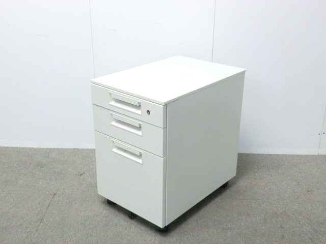 プラス / LEED / ホワイト / 【中古】 3段ワゴン