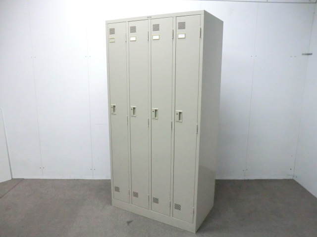TOYO / ニューグレー / 【中古】 4人用ロッカー