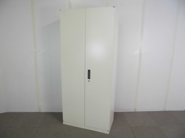 オカムラ/ビラージュ/ホワイト/【中古】 両開きキャビネット