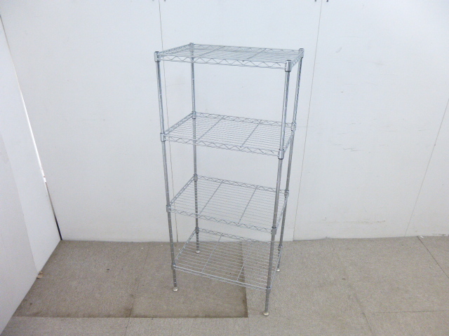 シルバー/メタルラック/【中古】