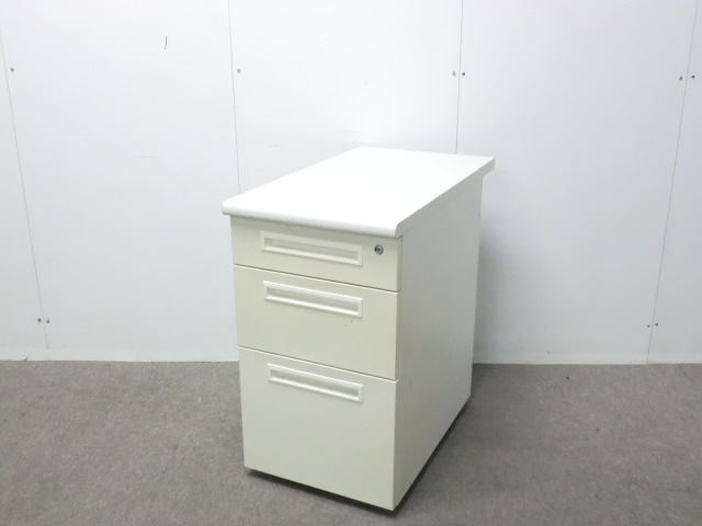 3段脇机 / ホワイト / 【中古】 ヤケあり