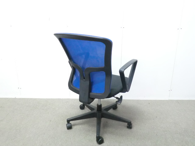 OAチェア / ブルー / 【中古】 肘有