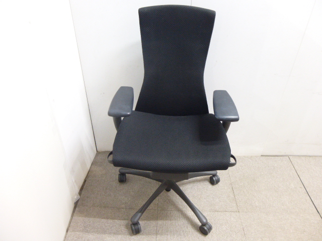 ハーマンミラー/エンボディチェア/ブラック/肘有