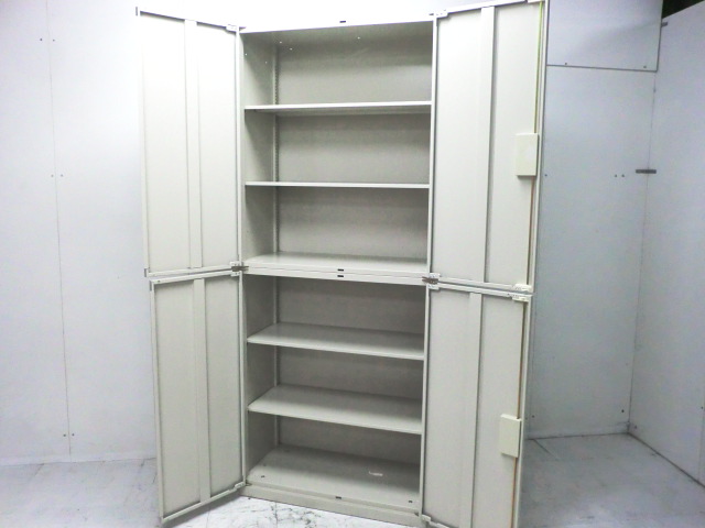 オカムラ/ニューグレー/42/上下連結書庫