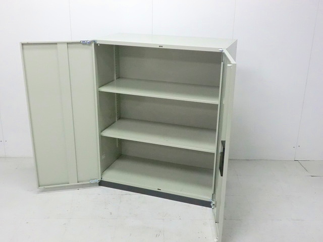 両開きキャビネット ( プラス ) ニューグレー / リンク