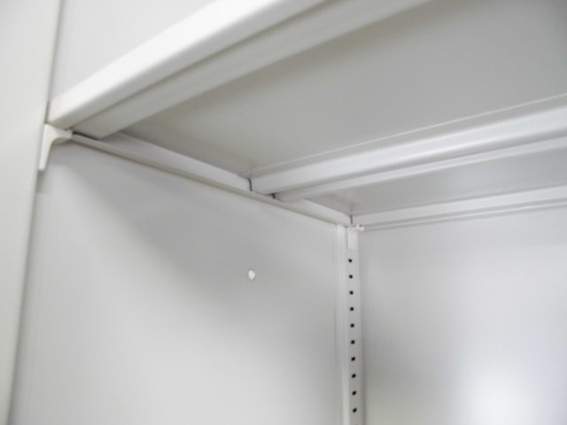 両開きキャビネット/ナイキ/ニューグレー/【中古】