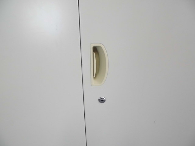 両開きキャビネット/ナイキ/ニューグレー/【中古】