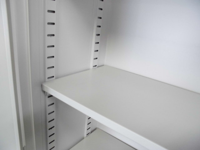 両開きキャビネット/生興/ニューグレー/【中古】