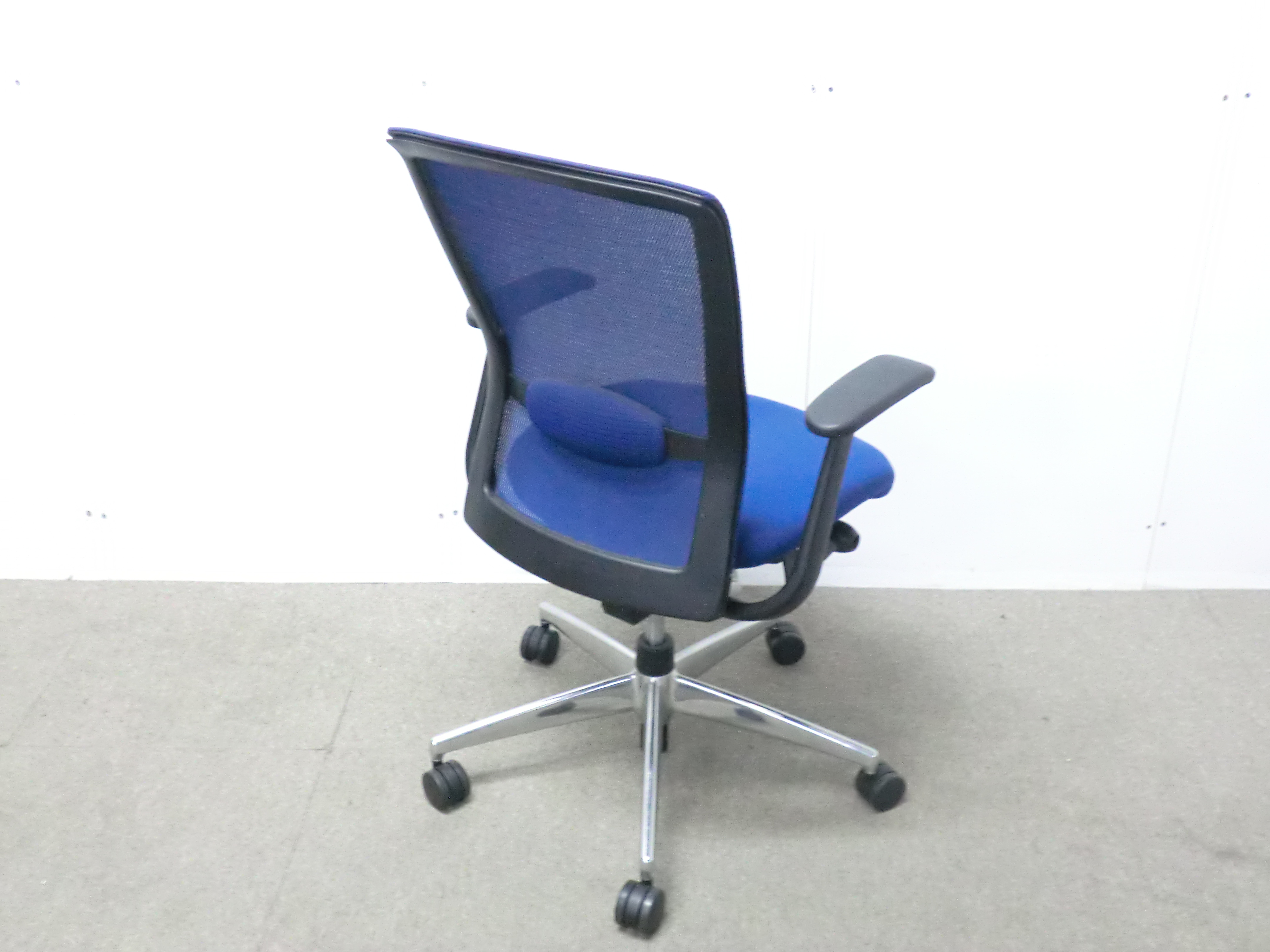 コクヨ / エトス / ブルー / CR-G1620 【中古】 OAチェア肘有