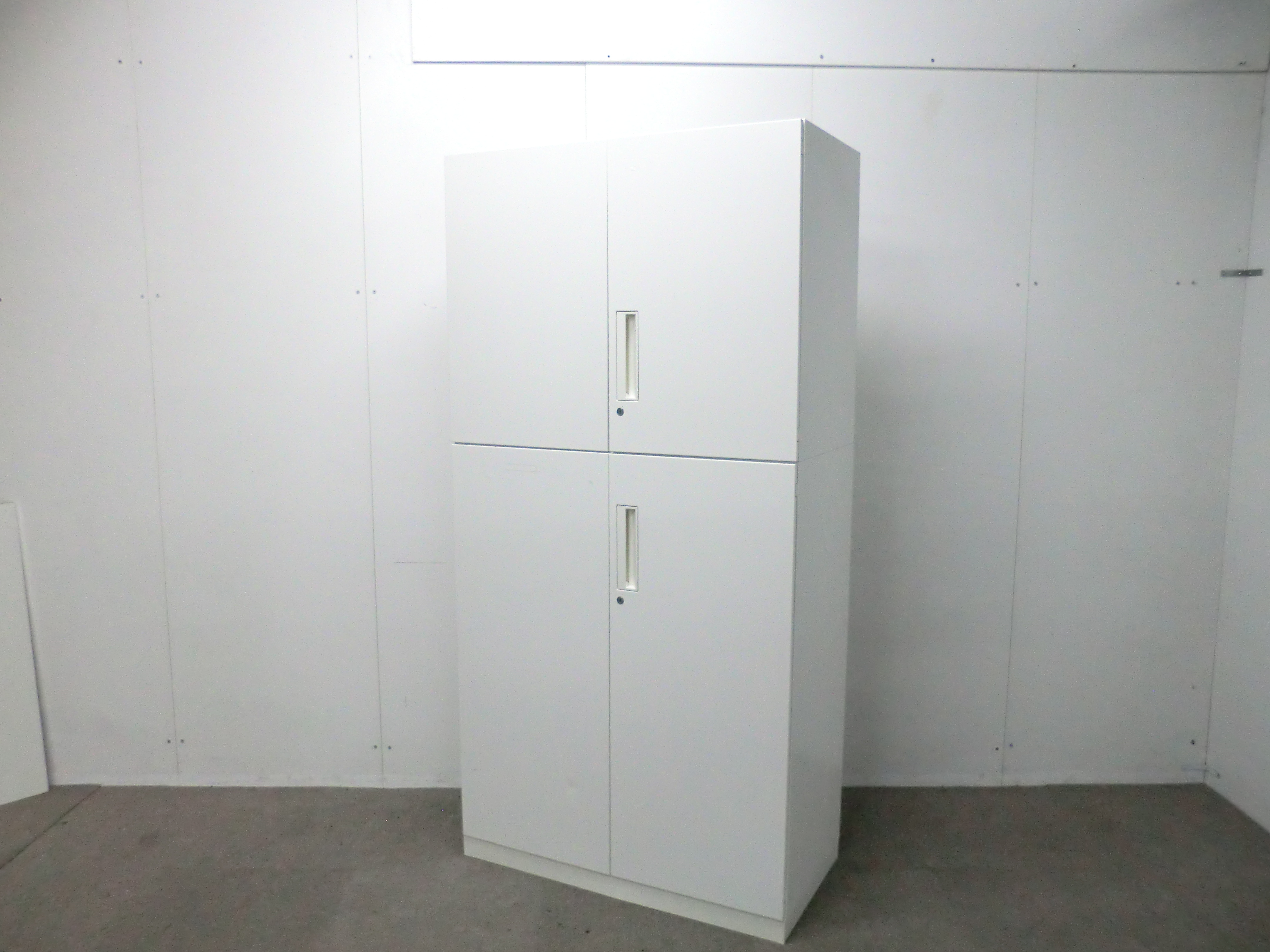 コクヨ/エディア / ホワイト / 【中古】 上下連結書庫