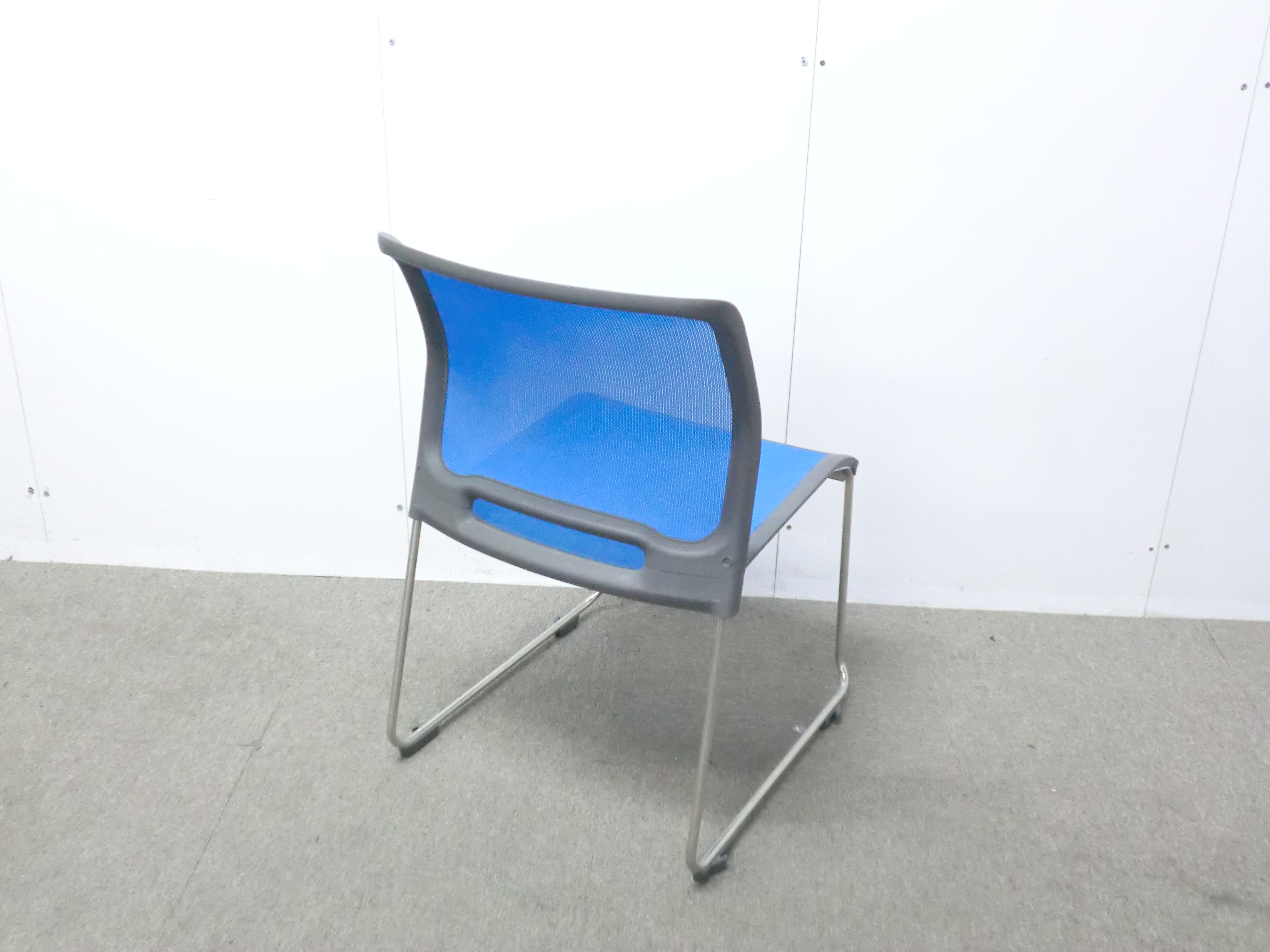 コクヨ / ブルー / 【中古】 スタッキングチェア