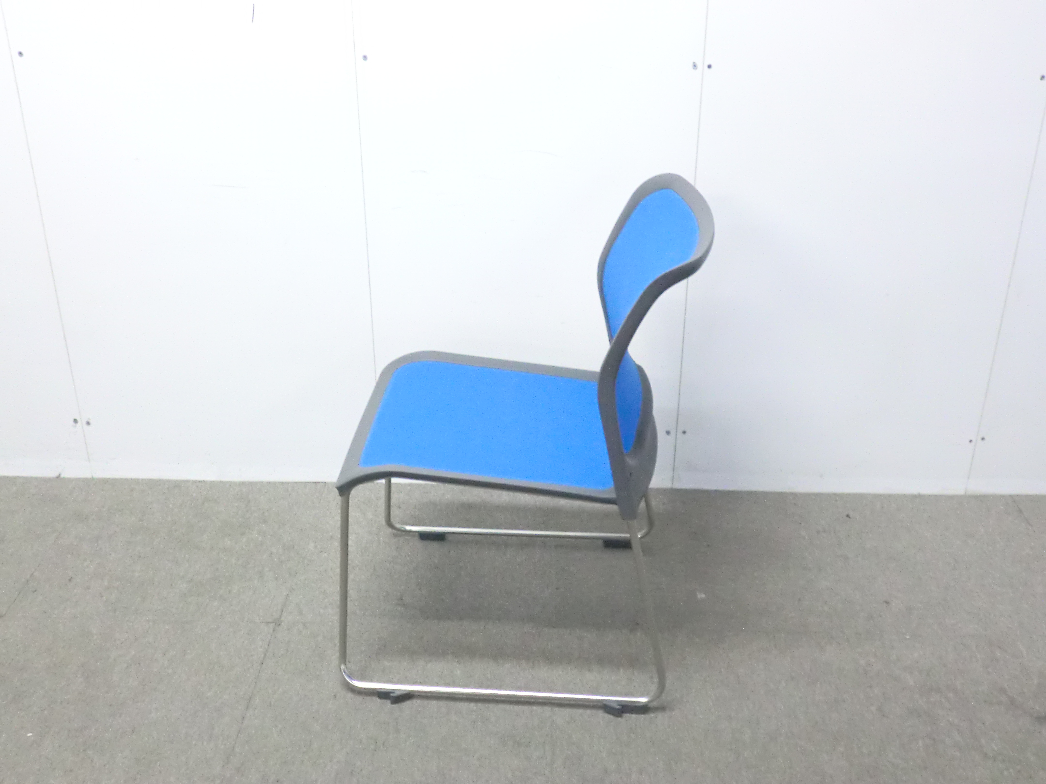 コクヨ / ブルー / 【中古】 スタッキングチェア