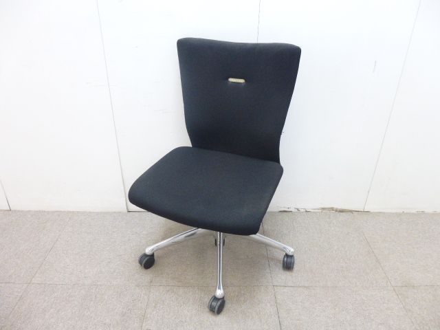 オカムラ/フィーゴ/ブラック/肘無/【中古】