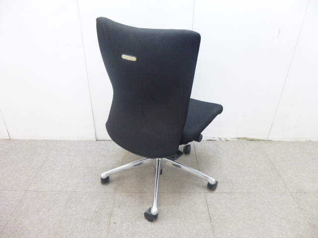 オカムラ/フィーゴ/ブラック/肘無/【中古】