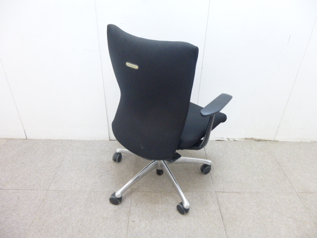 オカムラ/フィーゴ/ブラック/肘有/T字/【中古】