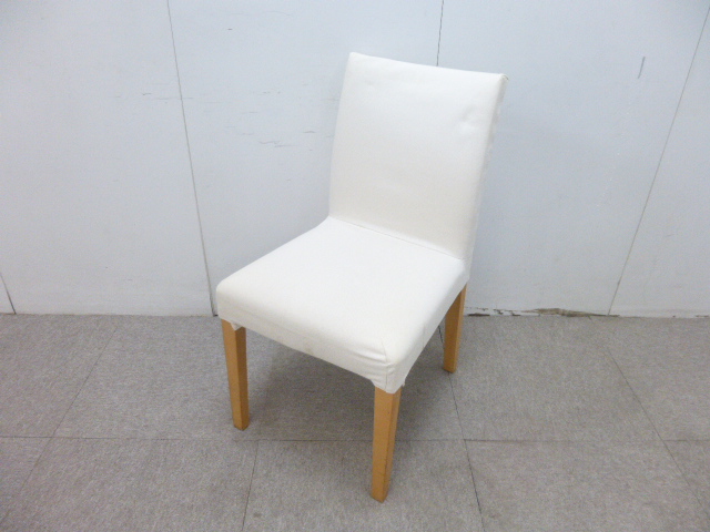 ホワイト/ミーティングチェア/【中古】