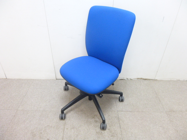 スチールケース/アプト/ブルー/肘無/ハイバック/