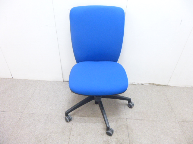 スチールケース/アプト/ブルー/肘無/ハイバック/